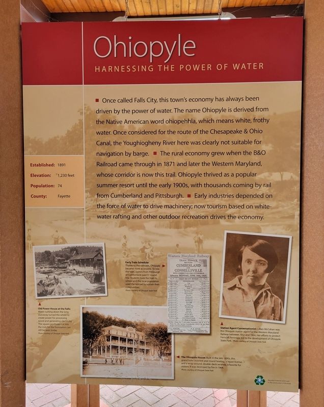 Ohiopyle Marker. Click for full size. Ohiopyle Marker image. Click for full size.