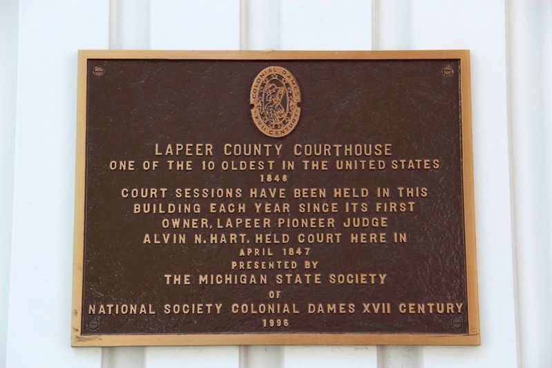 Lapeer County Courthouse Marker image. Click for more information.