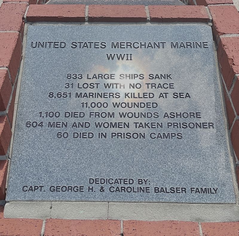 United States Merchant Marine Marker image. Click for full size.