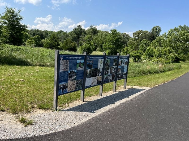 The Trail to Victory at Yorktown Marker image. Click for full size.