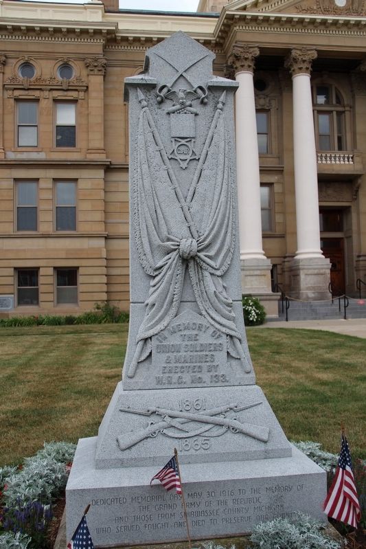 Shiawassee County Civil War Memorial image. Click for full size.