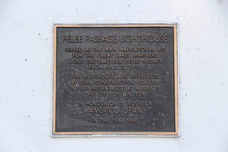 Pelee Passage Lighthouse Marker image. Click for full size.