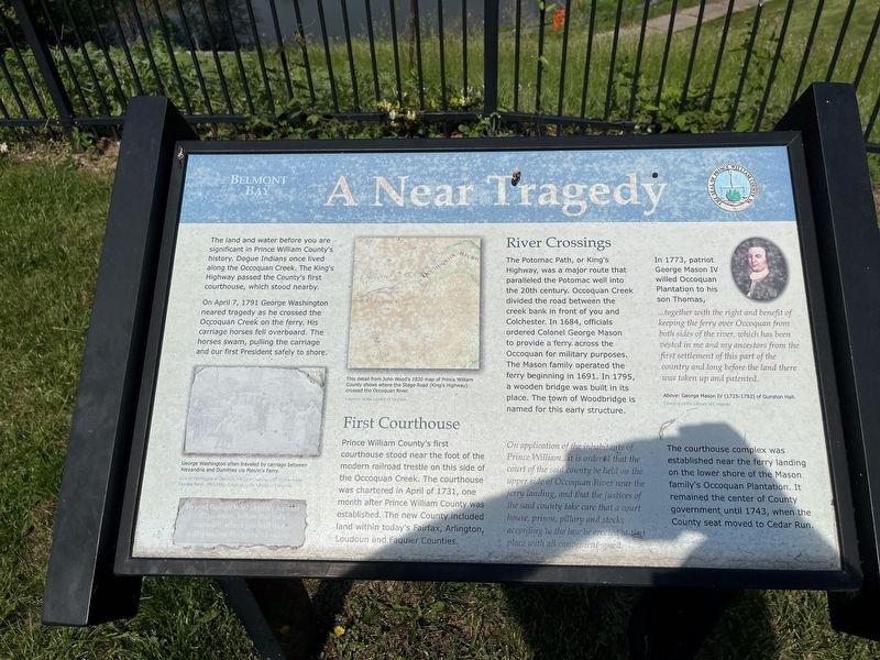 A Near Tragedy Marker image. Click for full size.