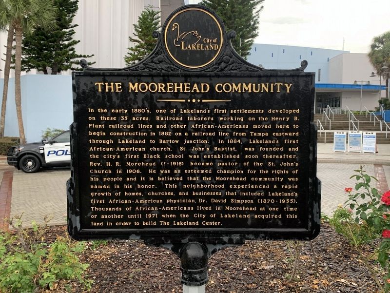 The Moorehead Community Marker image. Click for full size.