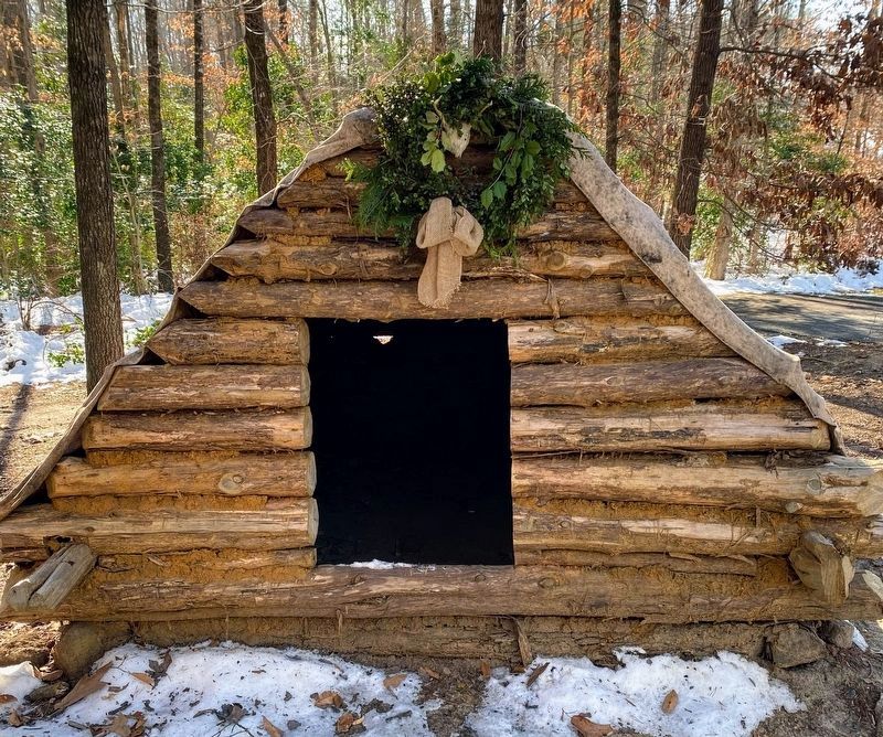 Reconstructed Union Army Winter Cabin image. Click for full size.