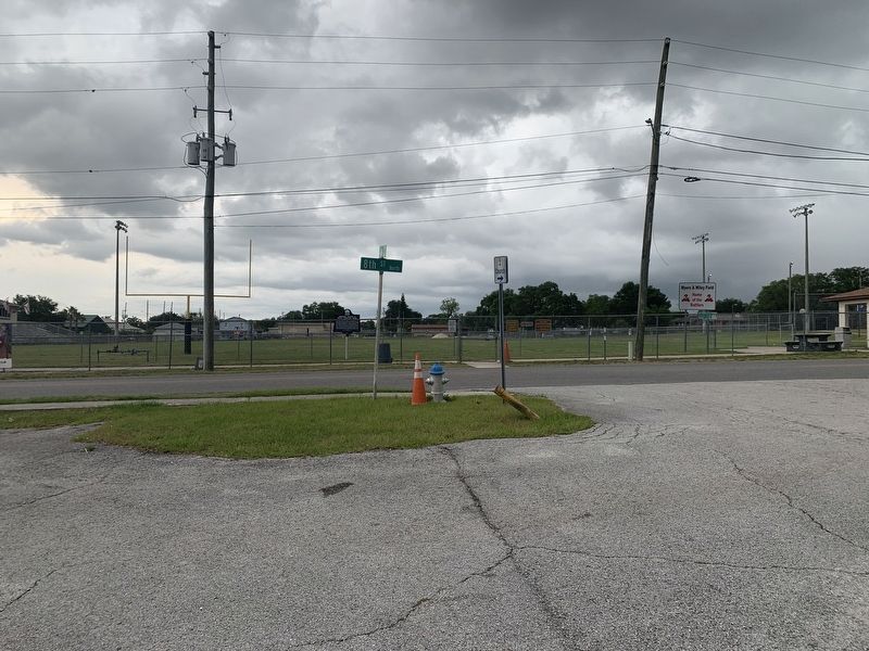 Historic Myers & Wiley Athletic Field and Marker image. Click for full size.
