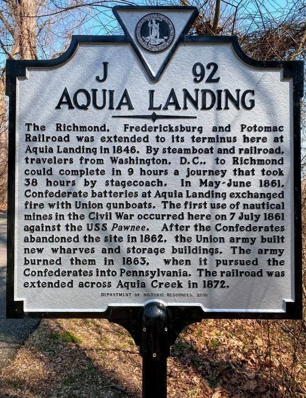 Aquia Landing Marker image. Click for full size.