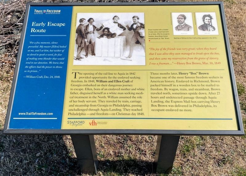 Early Escape Route Marker. Click for full size. Early Escape Route Marker image. Click for full size.