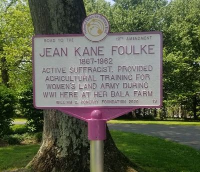 Jean Kane Foulke Marker. Click for full size. Jean Kane Foulke Marker image. Click for full size.