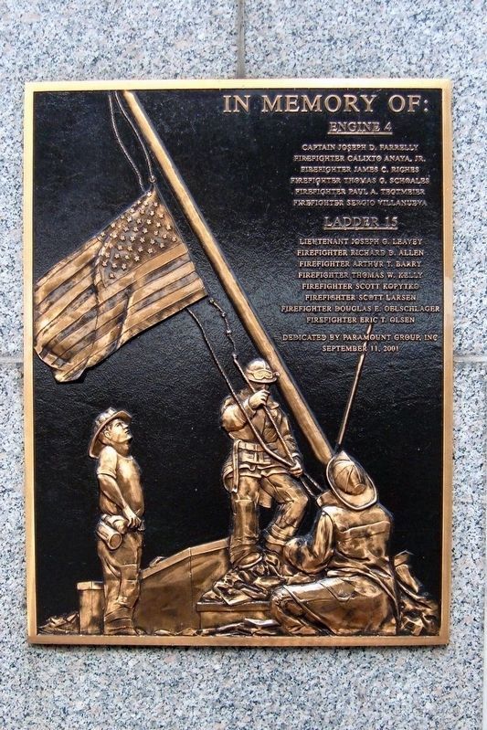 In Memory of plaque image. Click for more information.
