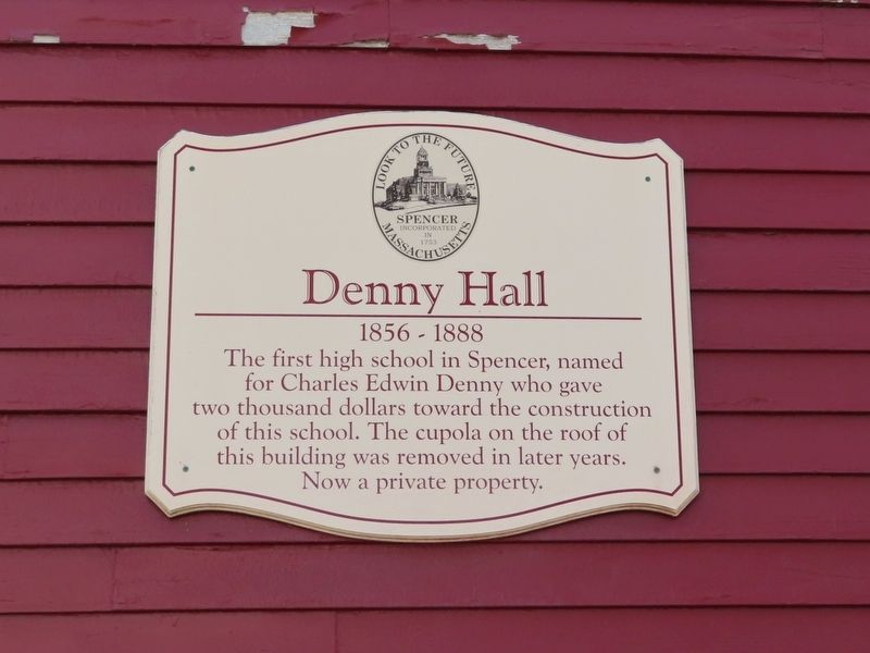 Denny Hall Marker. Click for full size. Denny Hall Marker image. Click for full size.