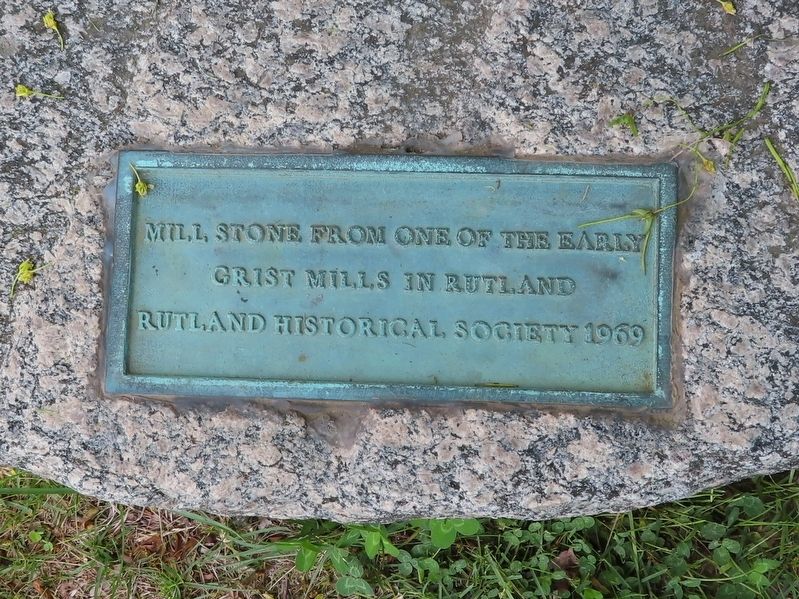 Mill Stone Marker. Click for full size. Mill Stone Marker image. Click for full size.