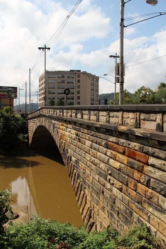 Main Street bridge over Wheeling Creek. Click for full size. Main Street bridge over Wheeling Creek image. Click for full size.