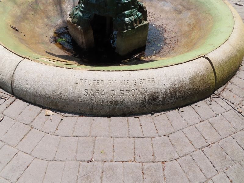 James R. Brown Memorial Fountain Marker. Click for full size. James R. Brown Memorial Fountain Marker image. Click for full size.