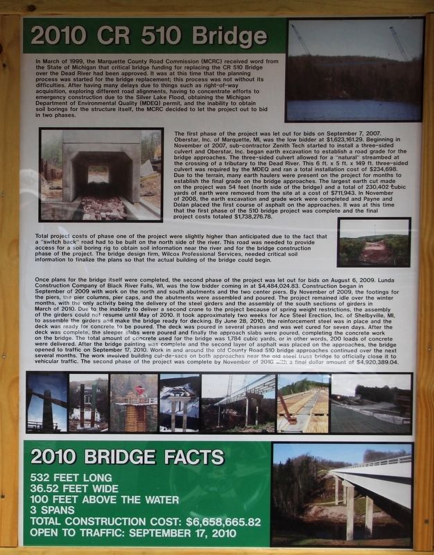2010 CR 510 Bridge Marker. Click for full size. 2010 CR 510 Bridge Marker image. Click for full size.