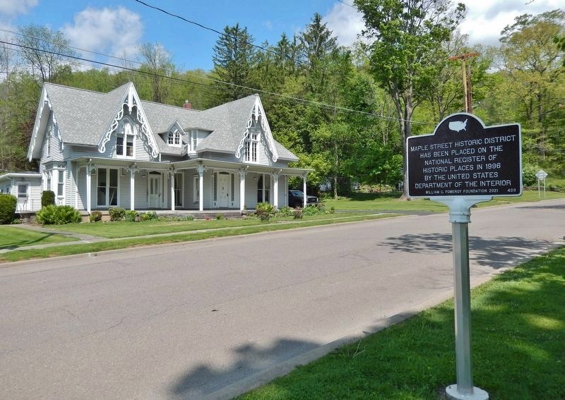Maple Street Historic District Marker image. Click for full size.