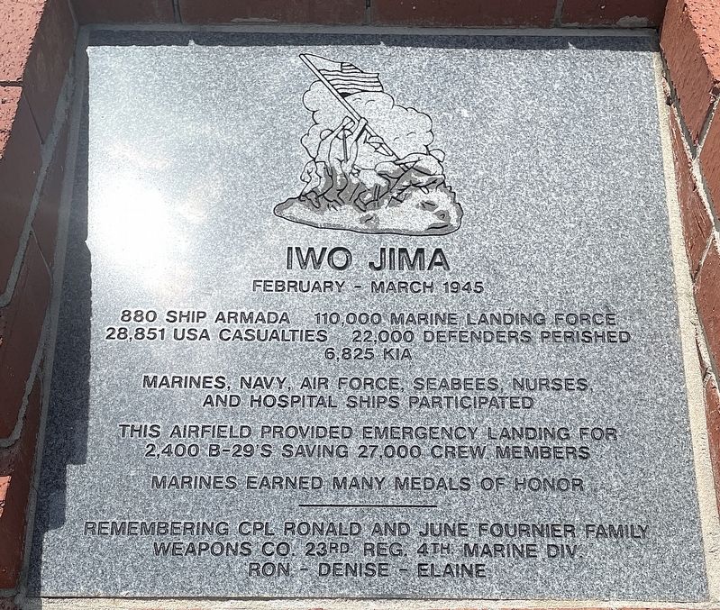 Iwo Jima Marker. Click for full size. Iwo Jima Marker image. Click for full size.