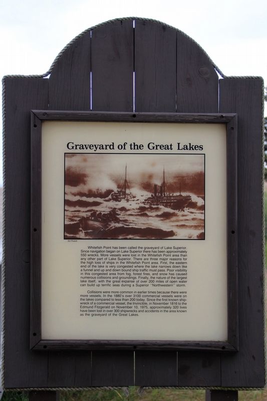 Graveyard of the Great Lakes Marker image. Click for full size.