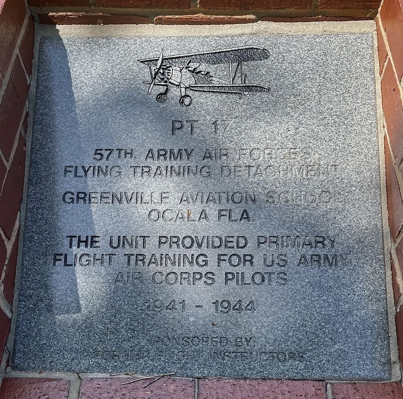 57th Army Air Forces Flying Training Detachment Marker image. Click for full size.