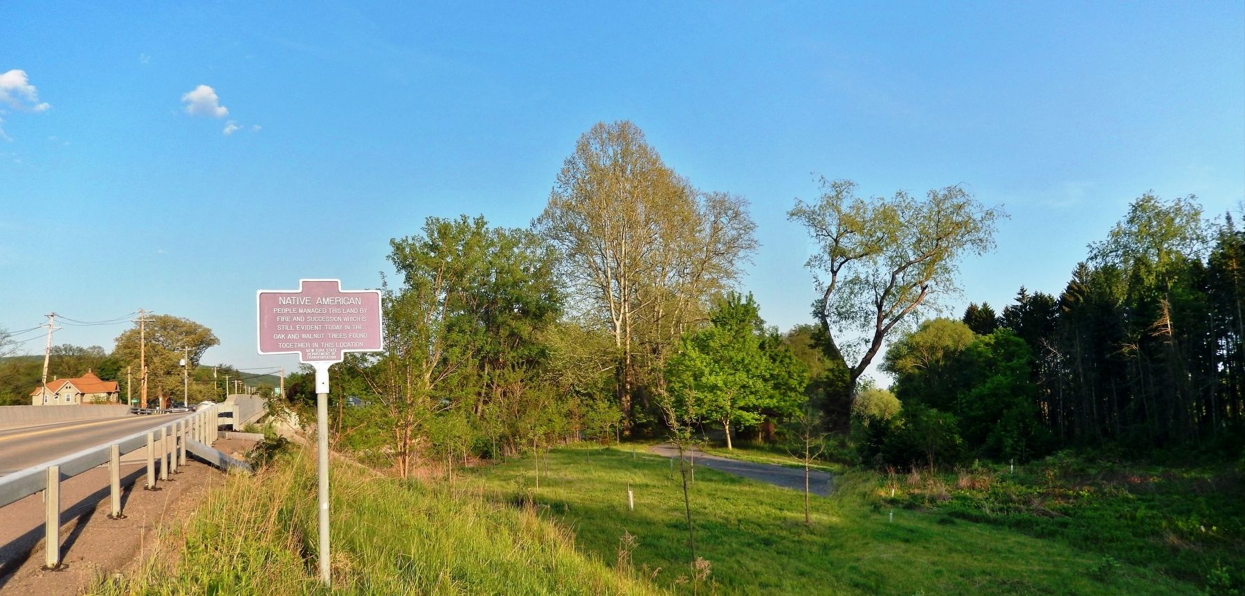Native American People Managed this Land Marker image. Click for full size.