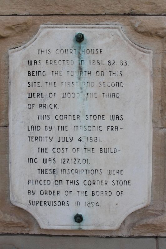 Lasalle County Courthouse Marker image. Click for full size.