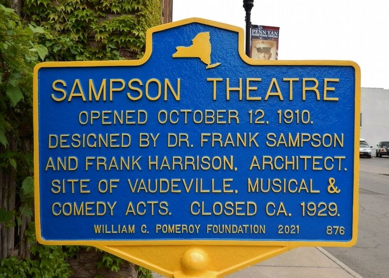 Sampson Theatre Marker image. Click for full size.