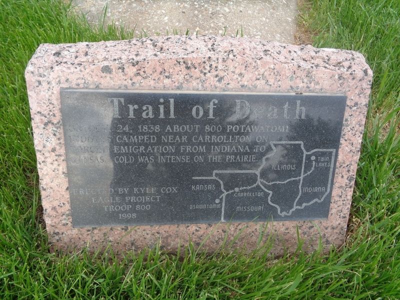 Trail of Death Marker image. Click for full size.
