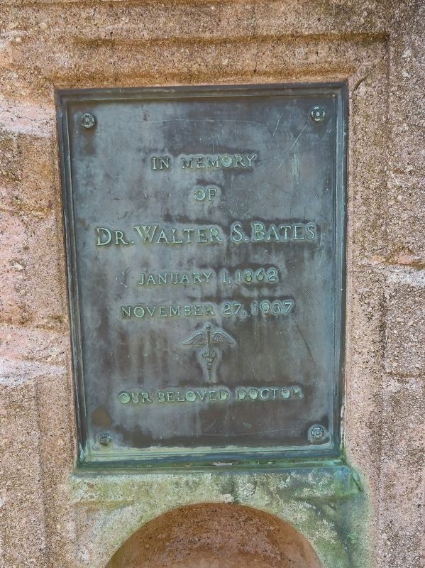 Dr. Walter S. Bates Marker. Click for full size. Dr. Walter S. Bates Marker image. Click for full size.