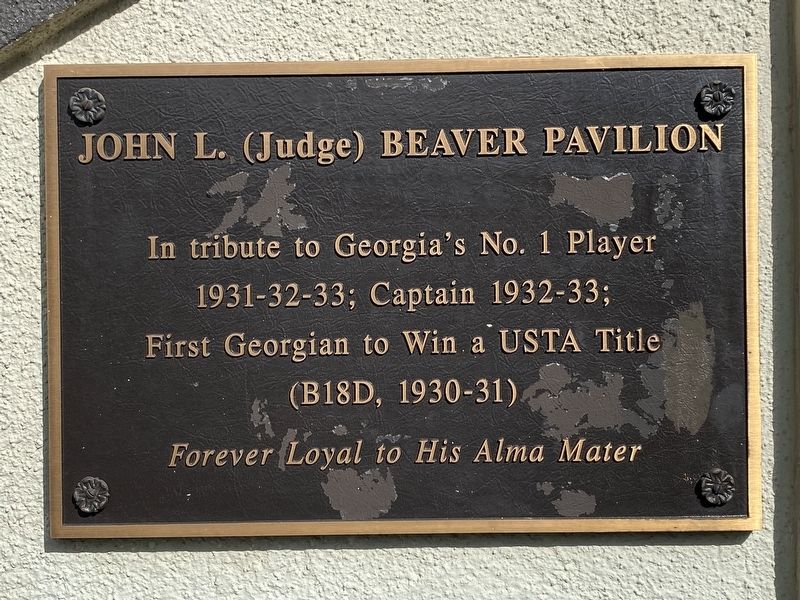 John L. (Judge) Beaver Pavilion Marker image. Click for full size.