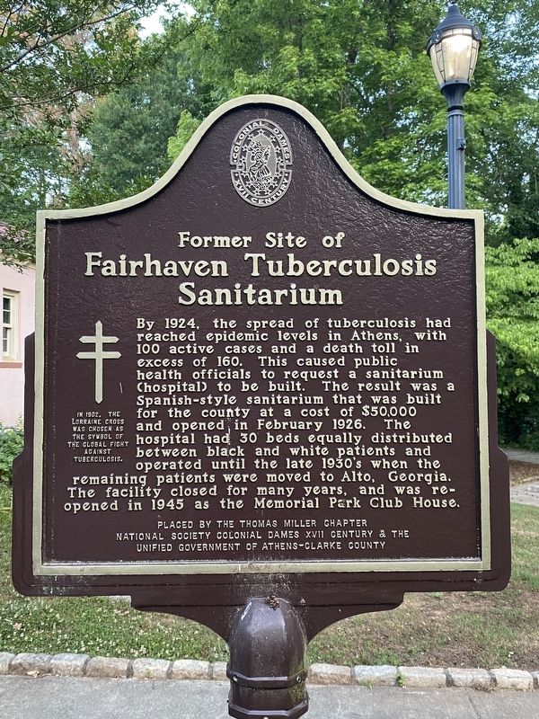 Former Site of Fairhaven Tuberculosis Sanitarium Marker image. Click for full size.