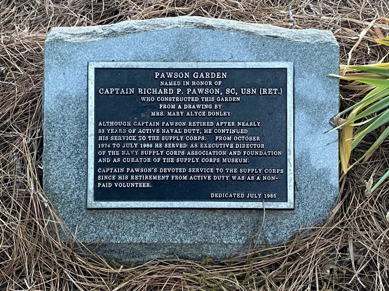 Pawson Garden Marker. Click for full size. Pawson Garden Marker image. Click for full size.