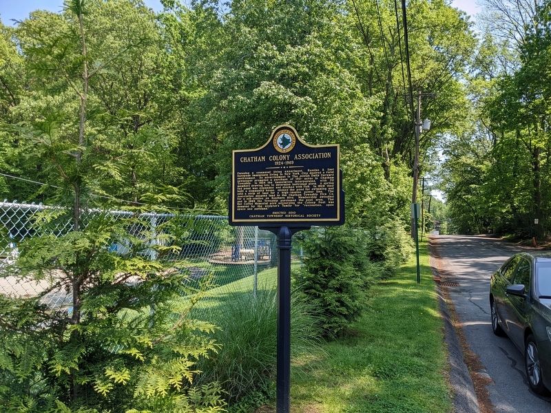 Chatham Colony Association Marker. Click for full size. Chatham Colony Association Marker image. Click for full size.