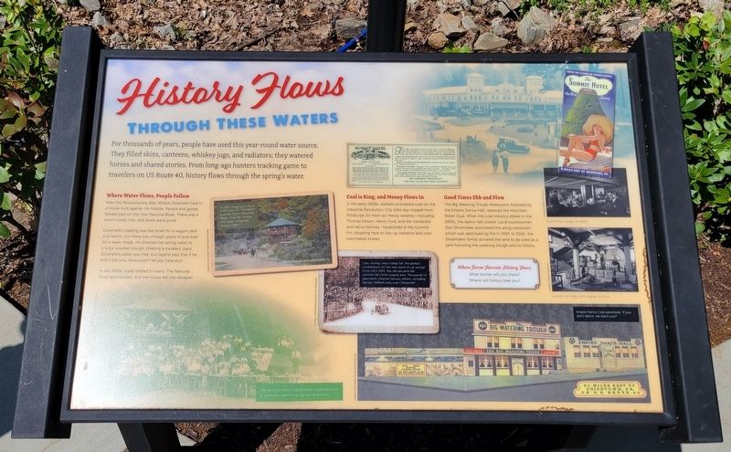 History Flows Through These Waters Marker image. Click for full size.