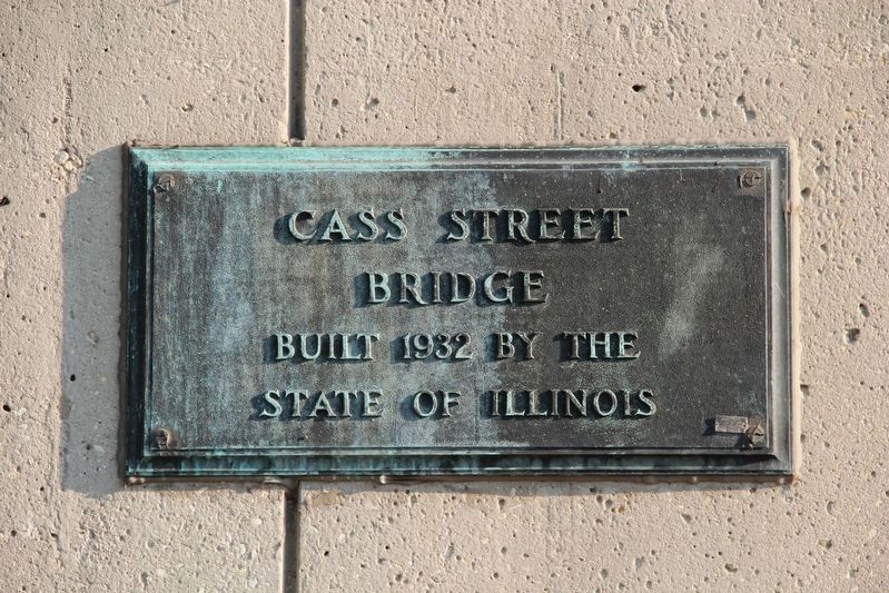 Cass Street Bridge Marker. Click for full size. Cass Street Bridge Marker image. Click for full size.