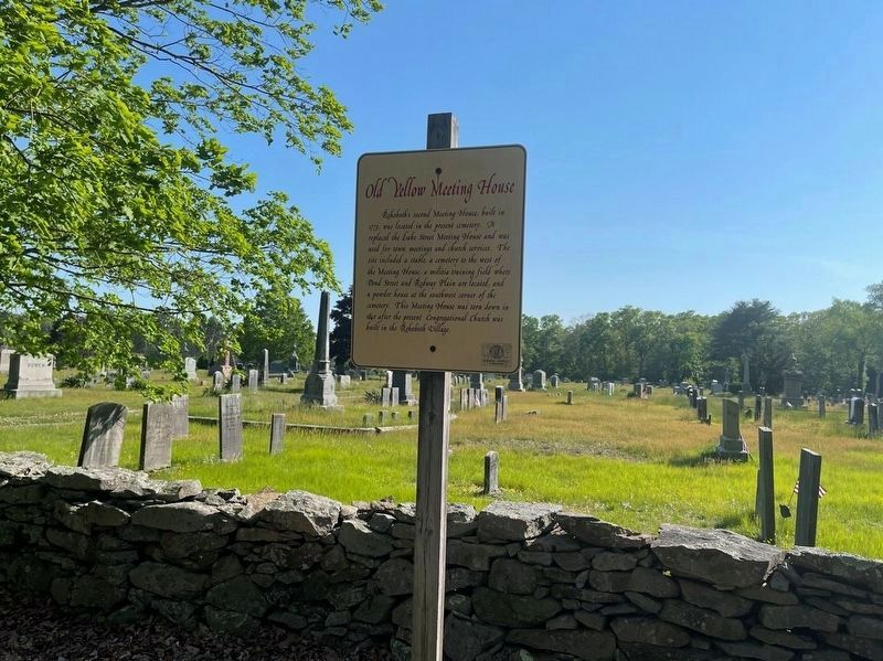 Old Yellow Meeting House Marker. Click for full size. Old Yellow Meeting House Marker image. Click for full size.