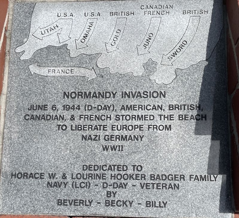 Normandy Invasion Marker image. Click for full size.