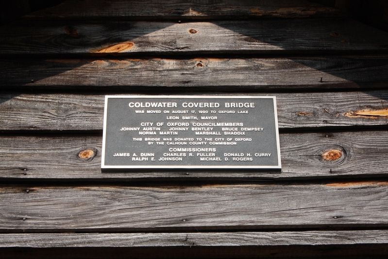 Coldwater Covered Bridge Marker. Click for full size. Coldwater Covered Bridge Marker image. Click for full size.
