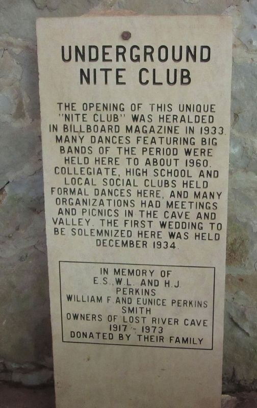 Underground Nite Club Marker image. Click for full size.