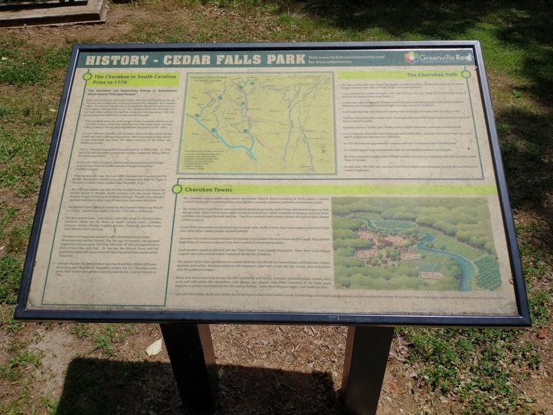 History - Cedar Falls Park Marker. Click for full size. History - Cedar Falls Park Marker image. Click for full size.