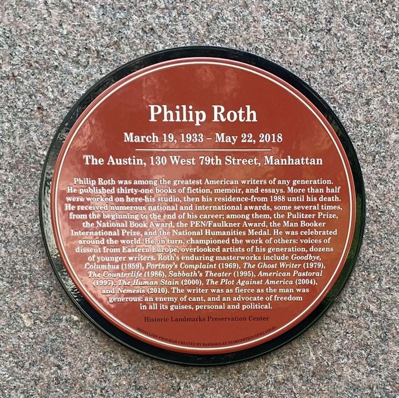 Philip Roth Marker image. Click for full size.