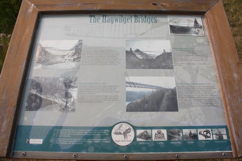 The Hagwilget Bridges Marker image. Click for full size.