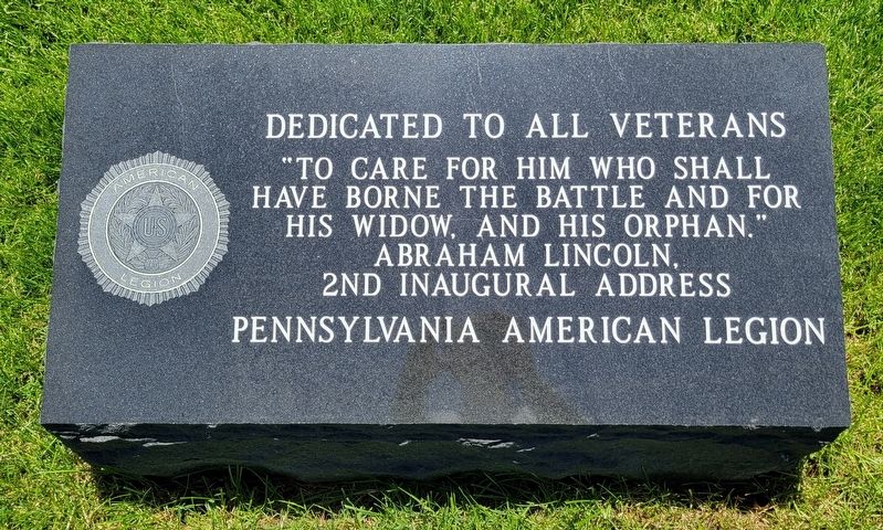 Dedicated To All Veterans Marker image. Click for full size.