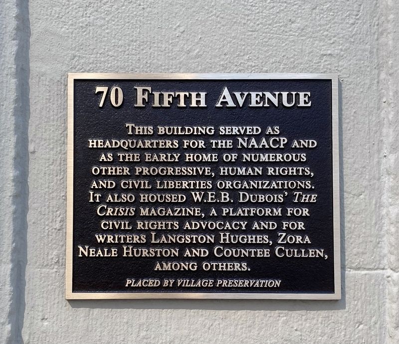 70 Fifth Avenue Marker image. Click for full size.