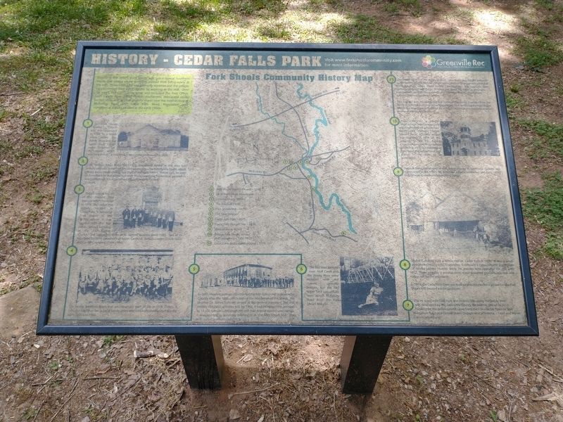 History  Cedar Falls Park Marker image. Click for full size.