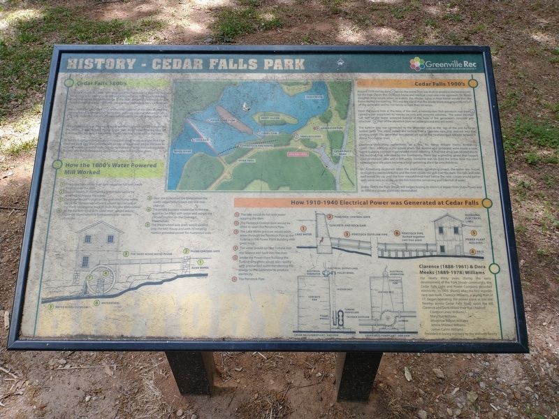 History - Cedar Falls Park Marker image. Click for full size.