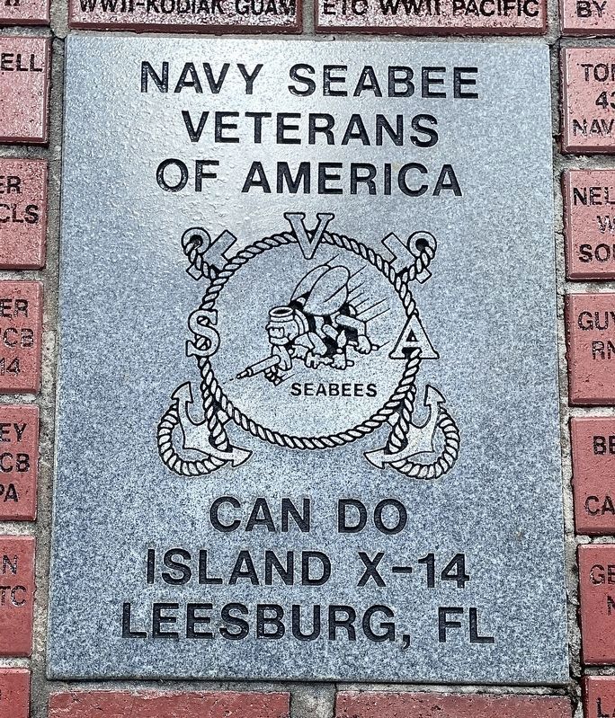 Navy Seabees of America Marker. Click for more information. Navy Seabees of America Marker image. Click for more information.