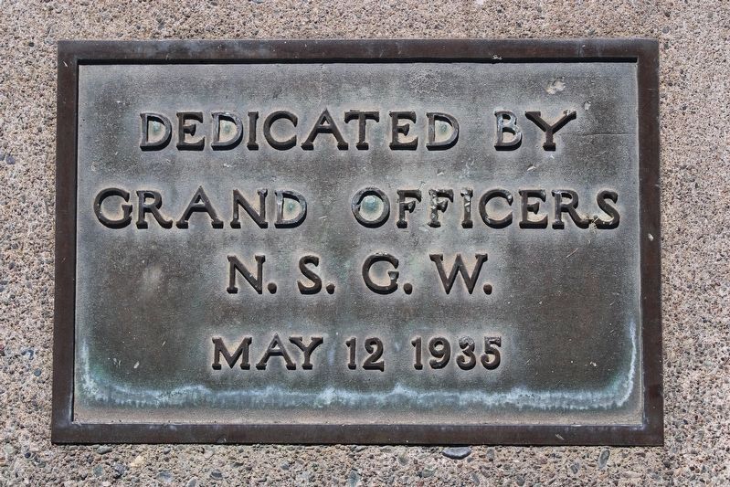 NSGW Dedication Plaque image. Click for full size.