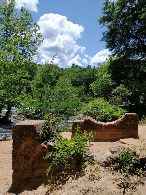Remains of the Penstock Pipe Route. image. Click for full size.