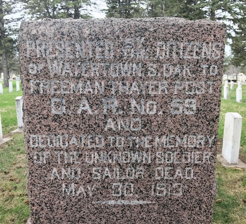 Freeman Thayer Post Memorial image. Click for full size.