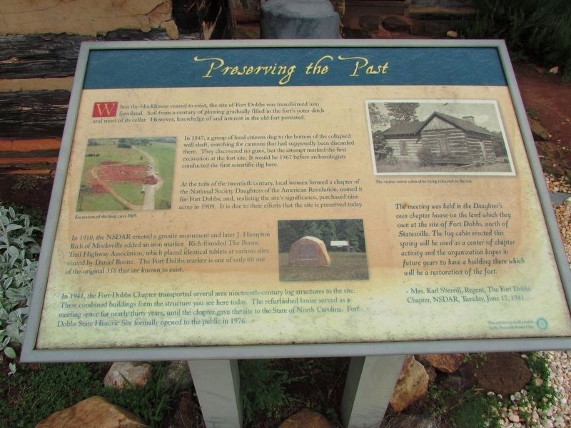 Preserving the Past Marker. Click for full size. Preserving the Past Marker image. Click for full size.